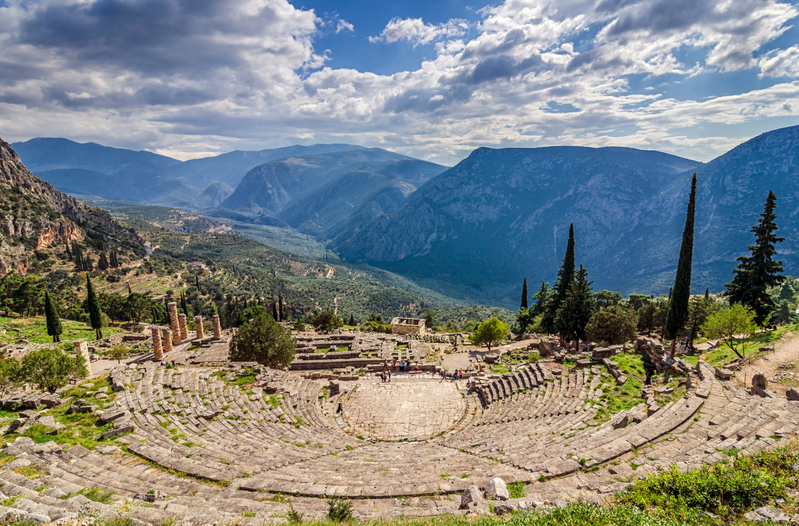 Delphi,,Phocis,/,Greece.,Ancient,Theater,Of,Delphi.,The,Theater,